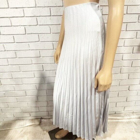 J.Crew Gwyneth Pleated Slip Skirt • Satin Midi • Size XL• NWT • Swishy & Elegant - Picture 11 of 13